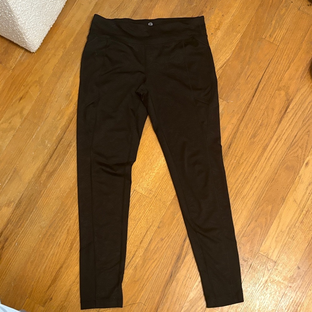 🌘 90 Degree By Reflex Jet Black Leggings 🌘